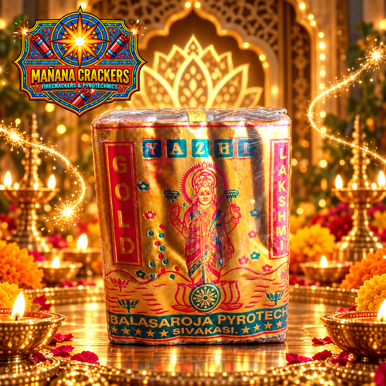 4 Inches Gold Lakshmi