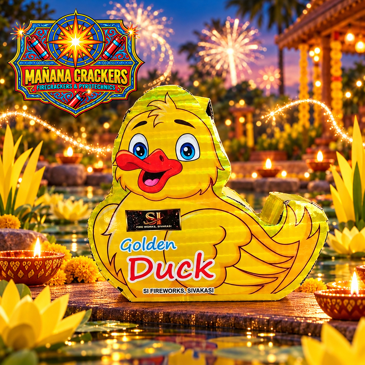 Golden Duck Fountain