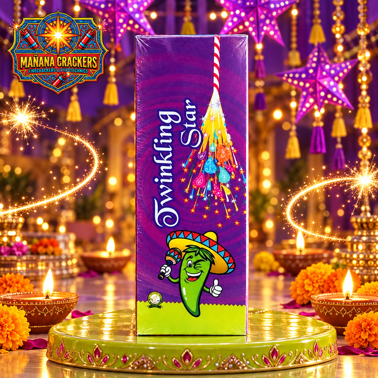 4 Feet Twinkling Star (10 Pcs)